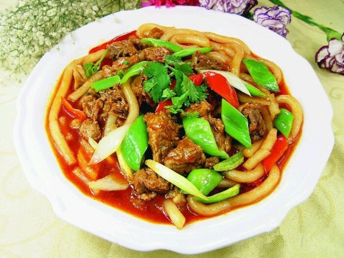 爆炒羊羔肉